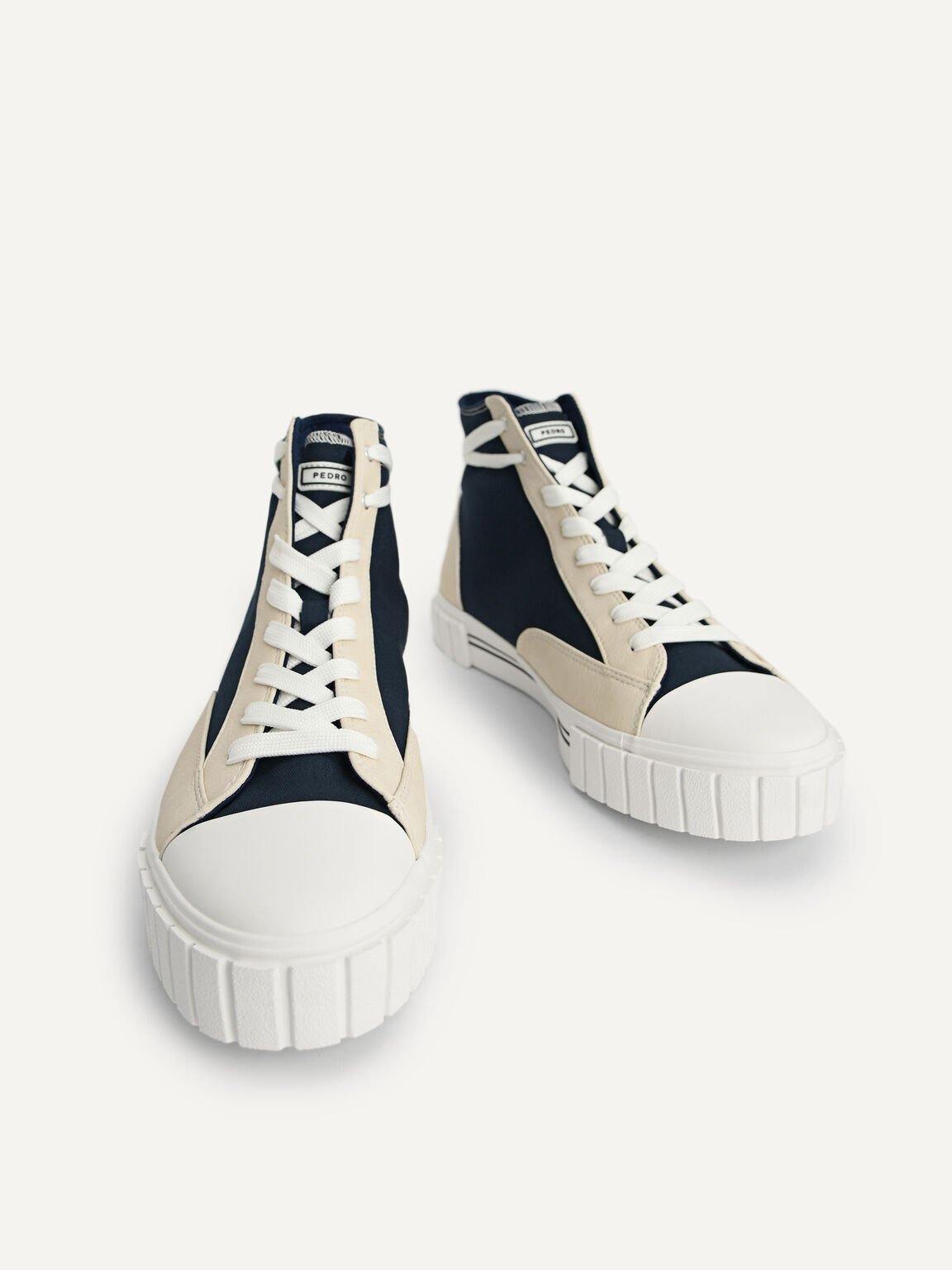 Beat Lace-Up Sneakers, Navy, hi-res