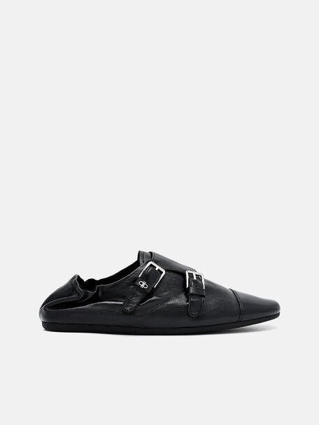 Lauren Leather Oxford Shoes, Black