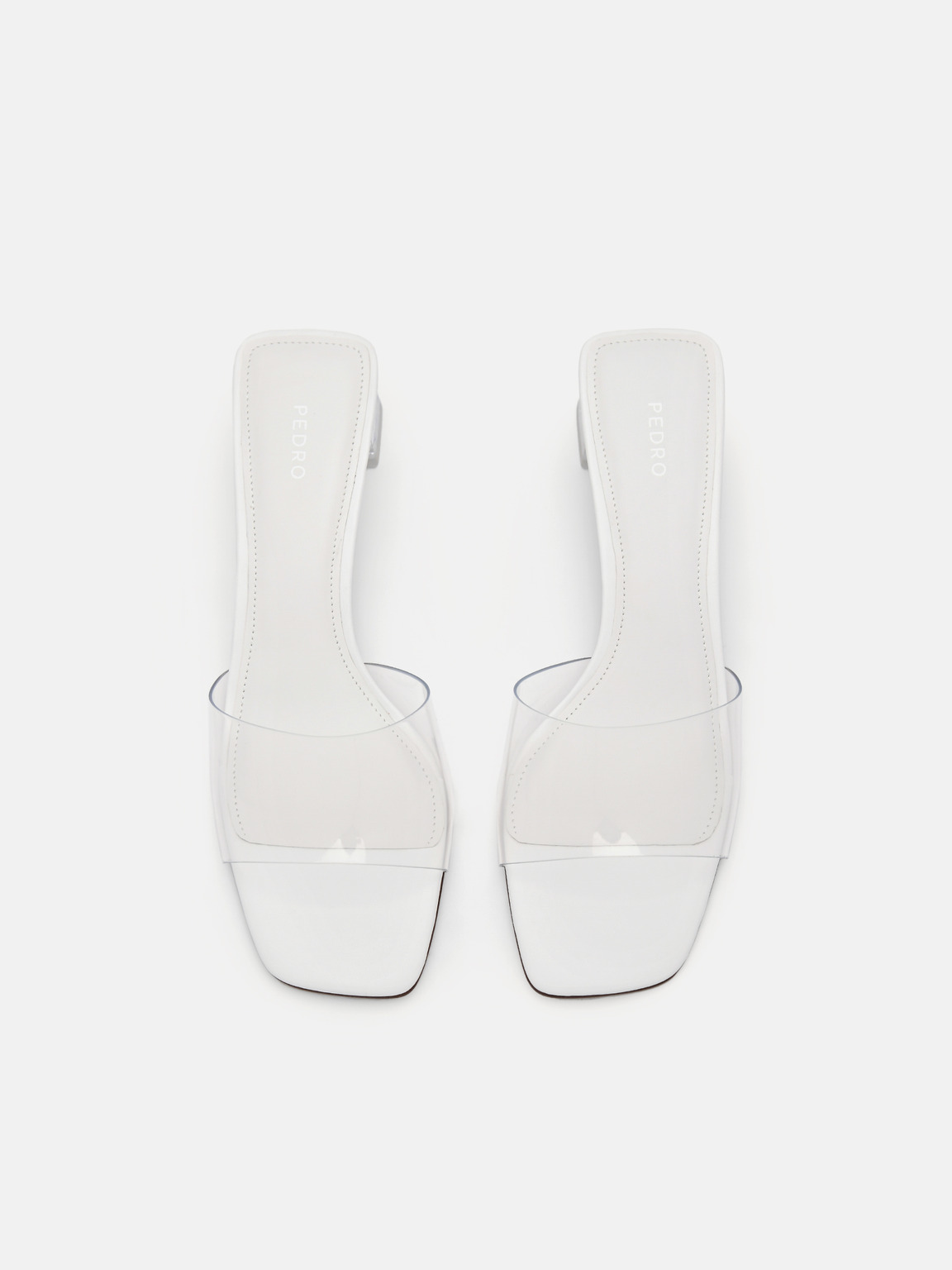 Megan Heel Sandals, White