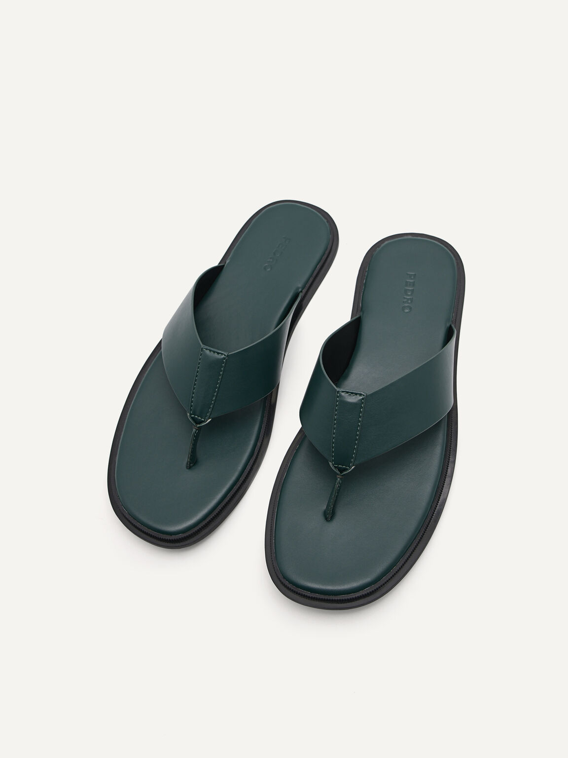 Thong Sandals, Dark Green
