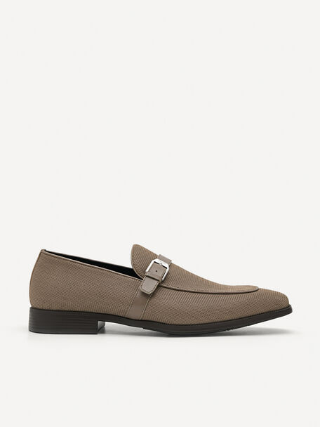 Brando Leather Loafers, Taupe