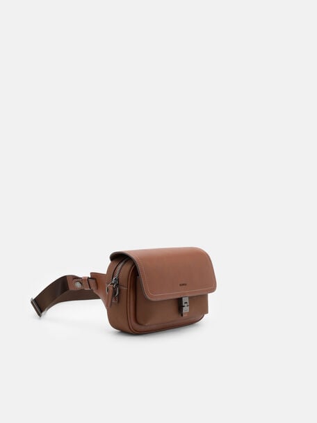 Jatte Belt Bag, Cognac Textured