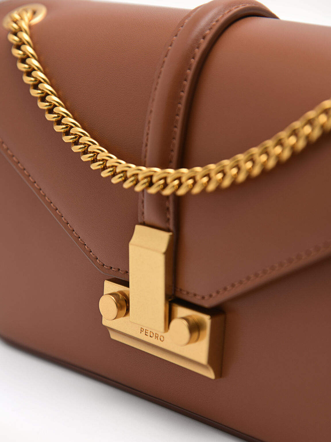 PEDRO Studio Francoise Leather Shoulder Bag, Camel