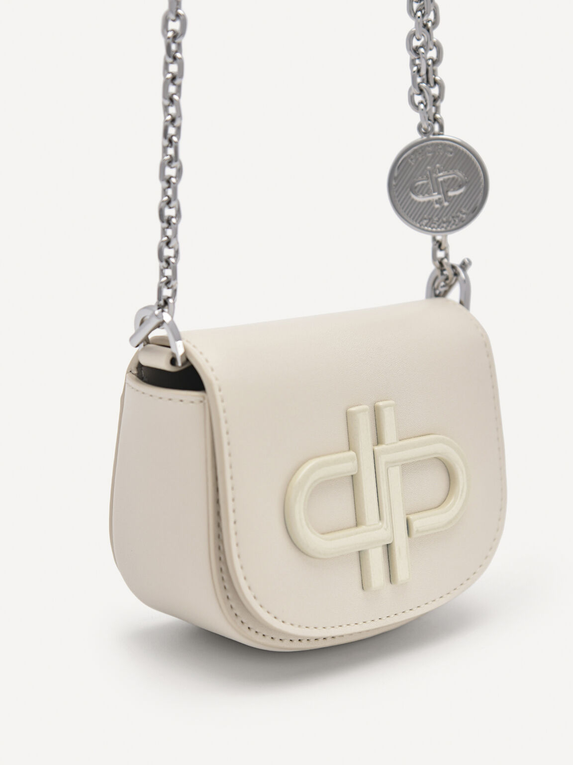 Beige PEDRO Icon Leather Micro Sling Pouch - PEDRO SG