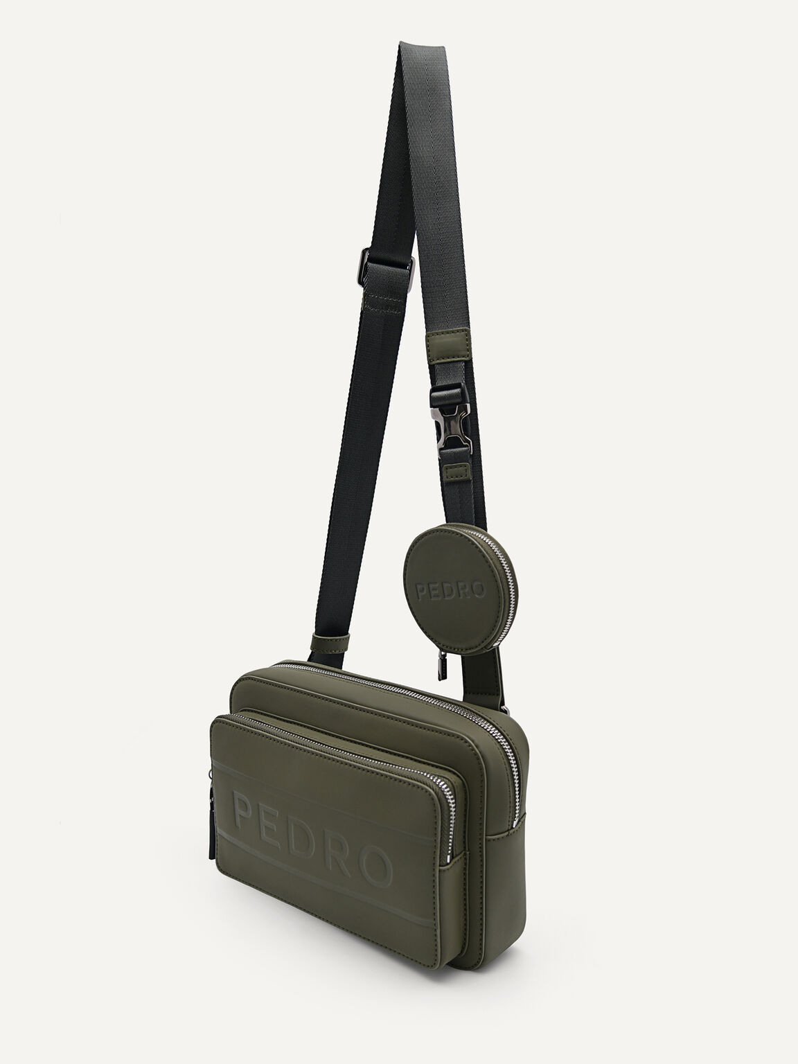 Shop Pedro 2021 SS Nylon Plain Crossbody Bag Logo Messenger & Shoulder Bags  (PM2-26320101) by minigreen