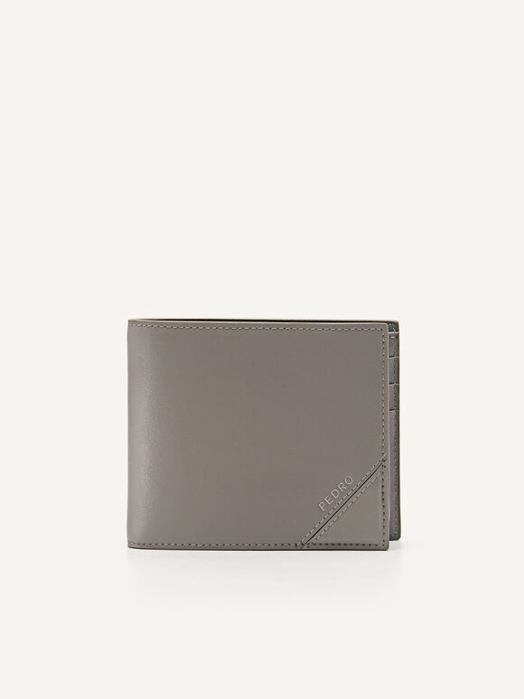 Leather Wallet, Taupe