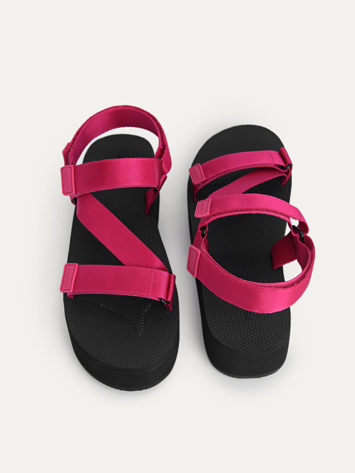 Flatform Sandals, Fuchsia