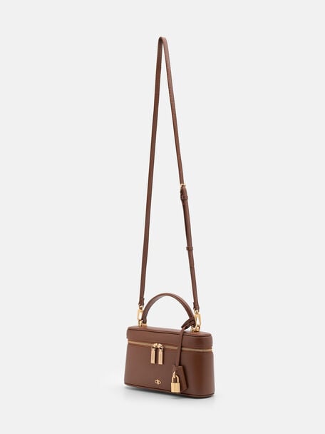 Ari Leather Shoulder Bag, Brown