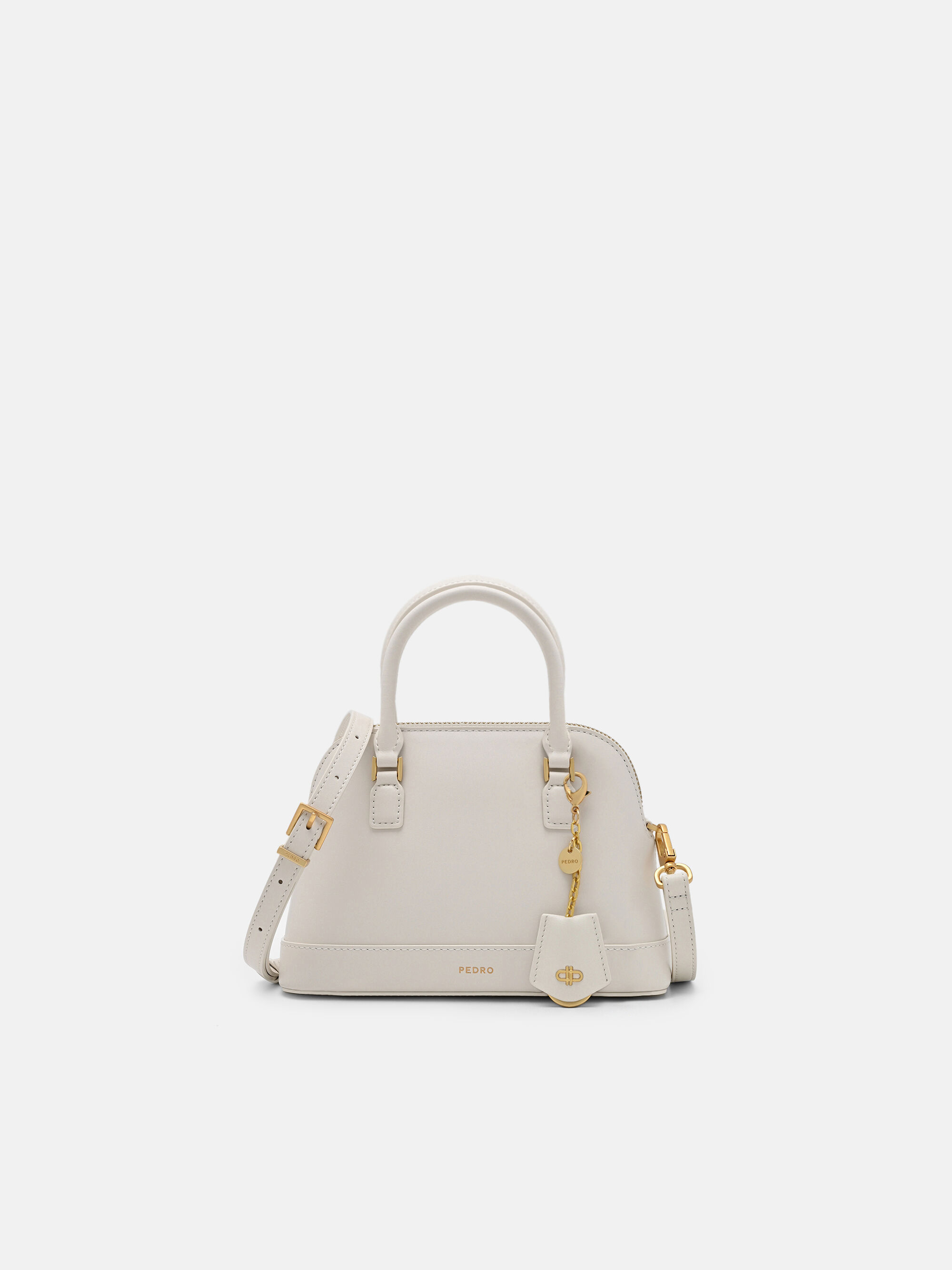 Chalk Lucia Leather Handbag - PEDRO TW