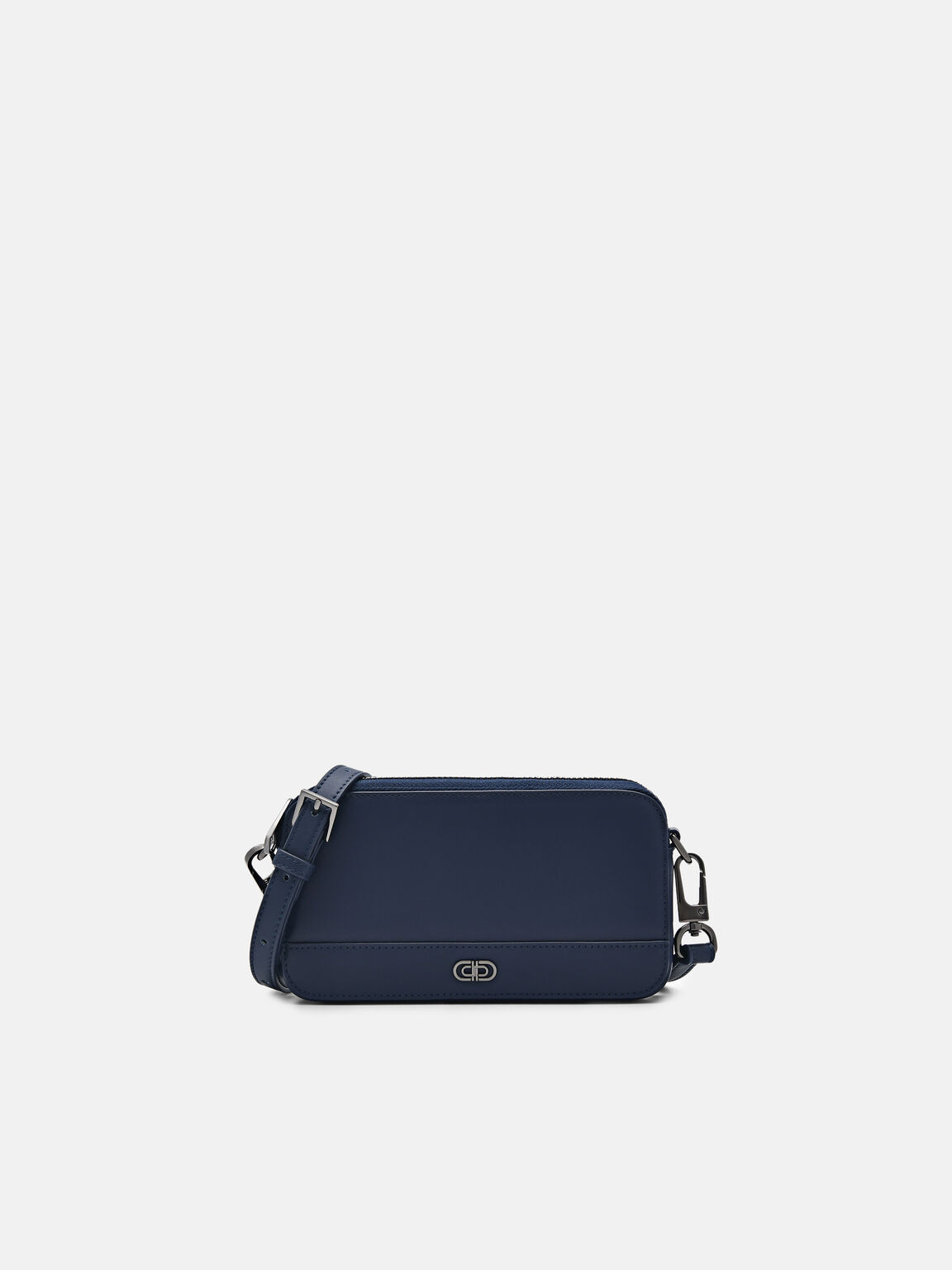 PEDRO Icon Leather Phone Pouch, Navy