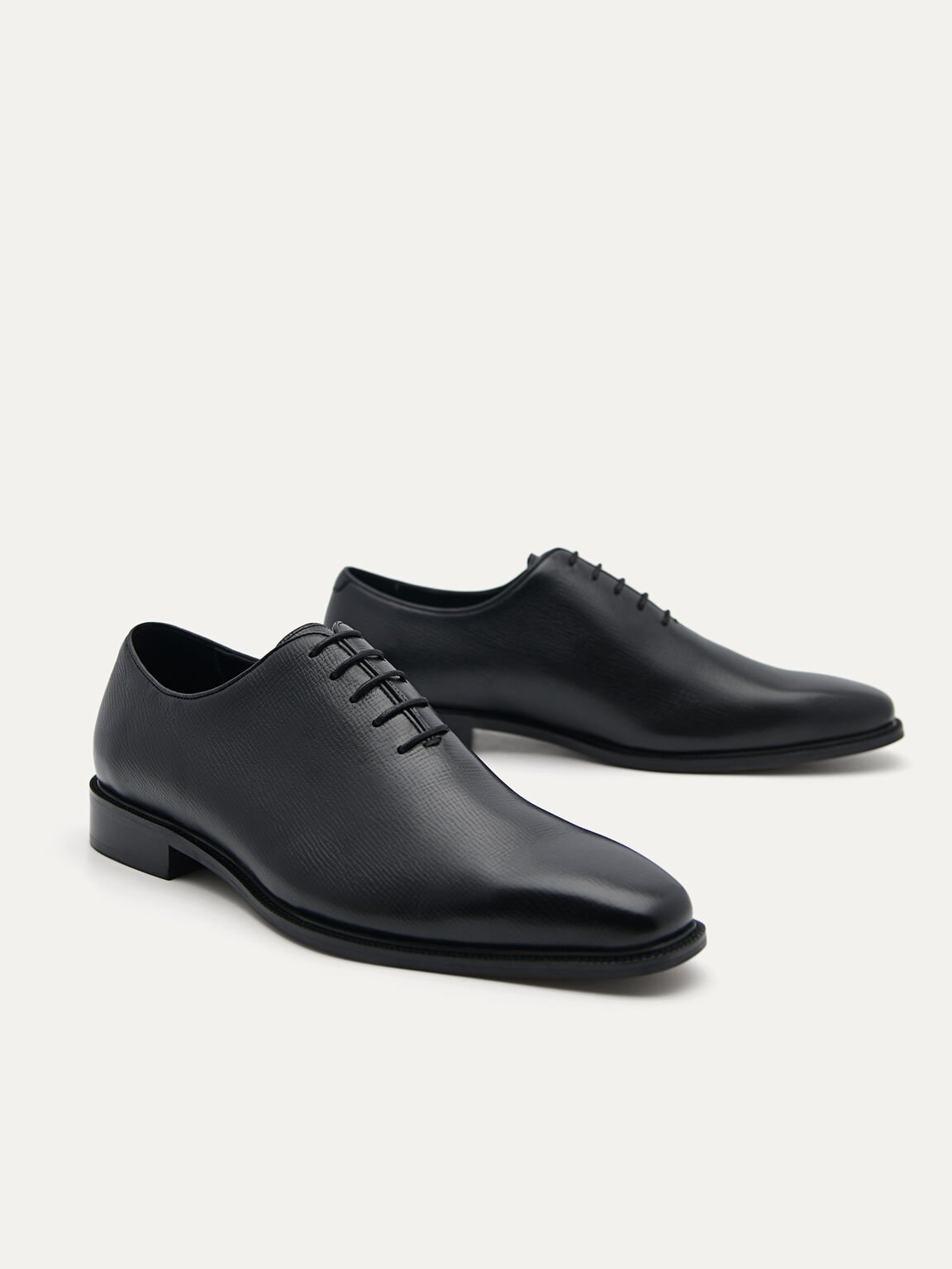 Brando Leather Oxford Shoes, Black