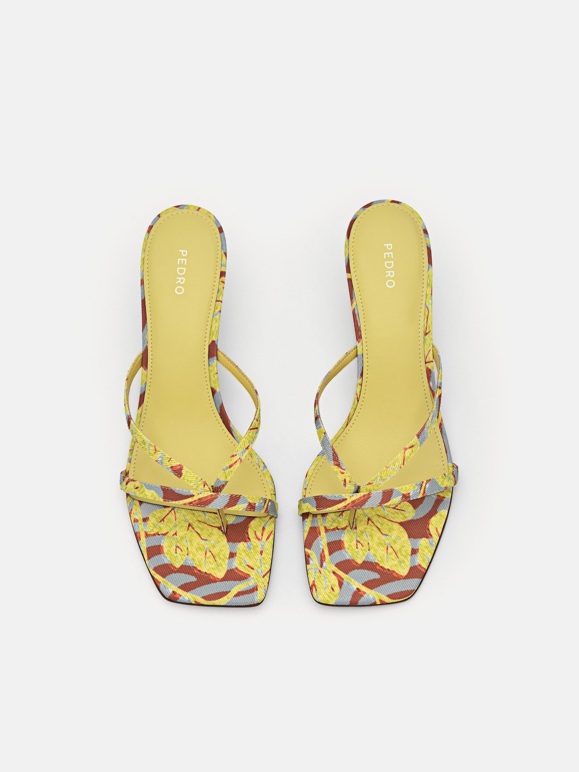 Corrin Heel Sandals, Yellow