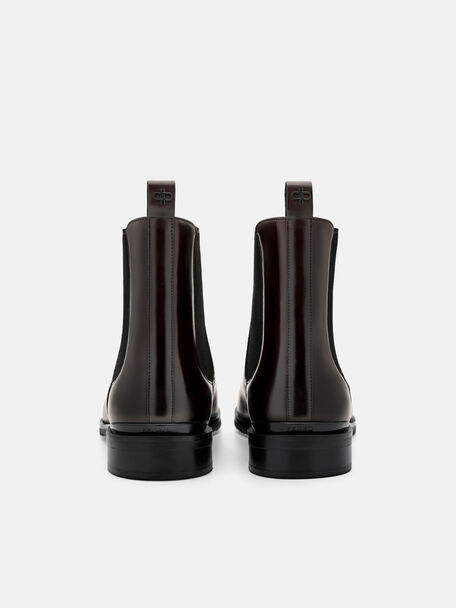 Chace Leather Chelsea Boots, Dark Brown