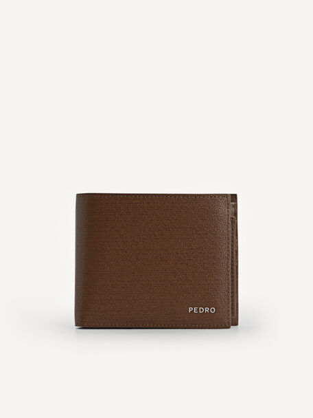 Full-Grain Leather Wallet with Insert, Dark Brown, hi-res