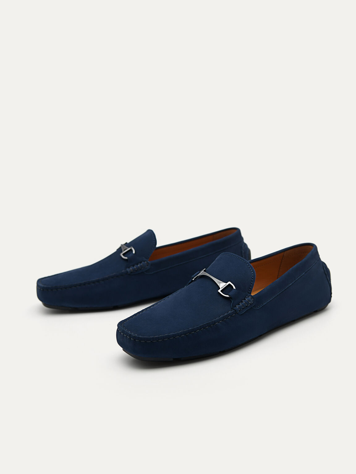 Smooth Loafer with Horsebit, Navy