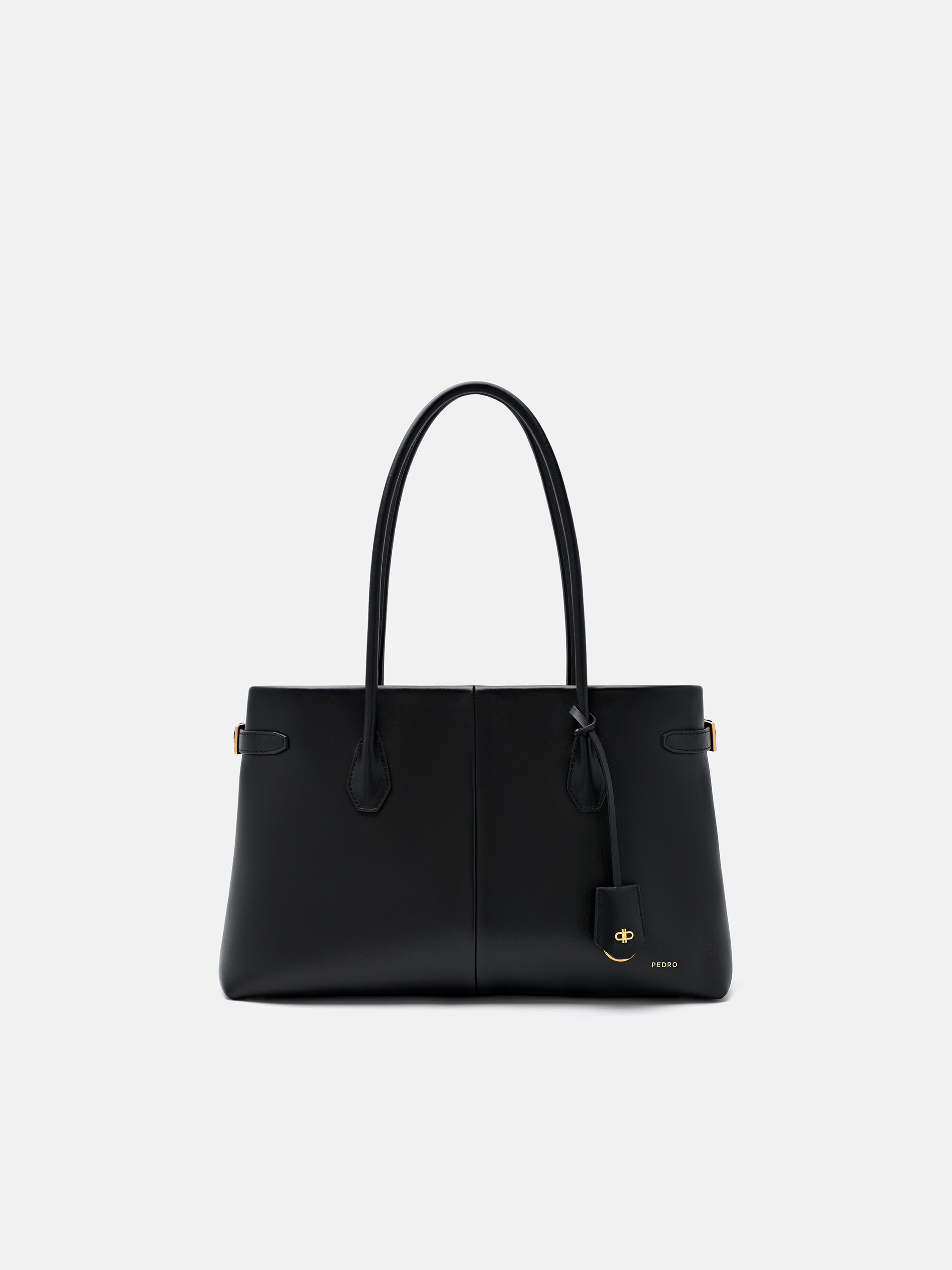 Black Laurel Leather Handbag - PEDRO US