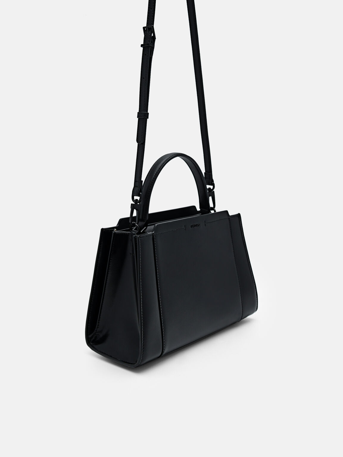 Black PEDRO Studio Ida Leather Handbag - PEDRO MY