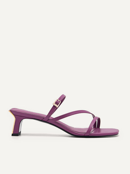 Lyra Heel Sandals, Purple