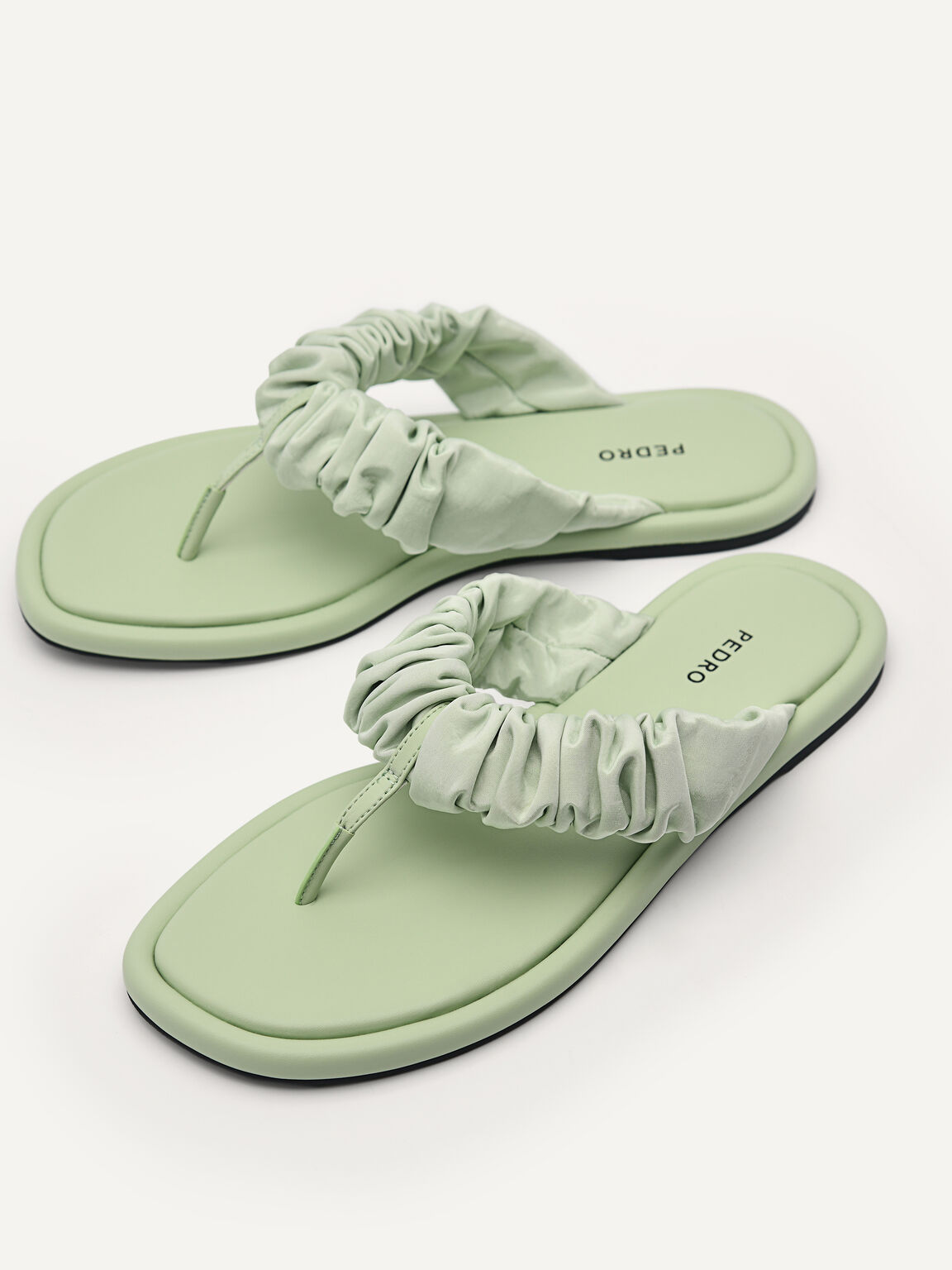 Crepe Sandals, Light Green
