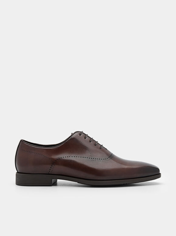 Altitude Lightweight Leather Oxford Shoes, Brown