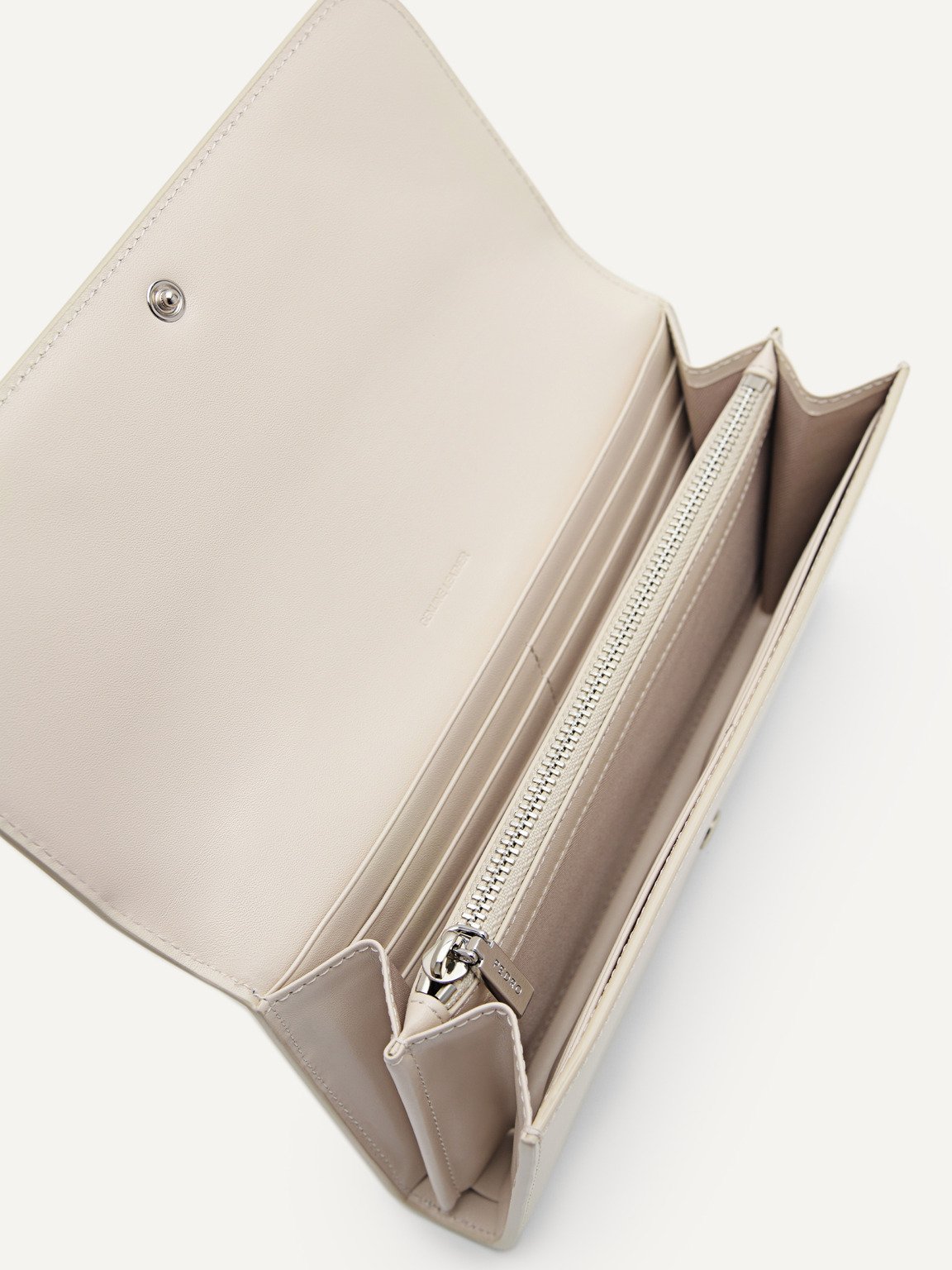 PEDRO Studio Leather Bi-Fold Wallet, Cream
