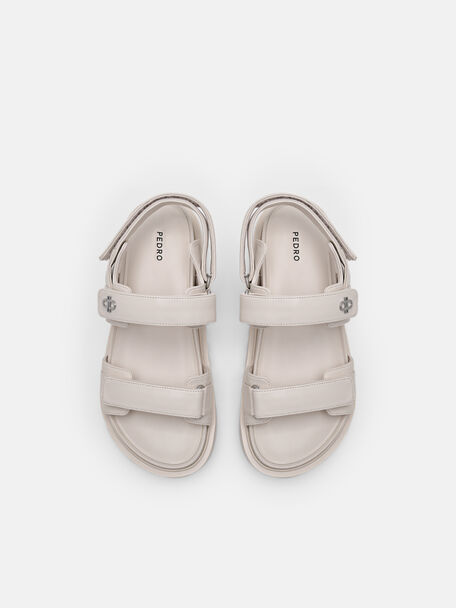 Slingback Sandals, Chalk