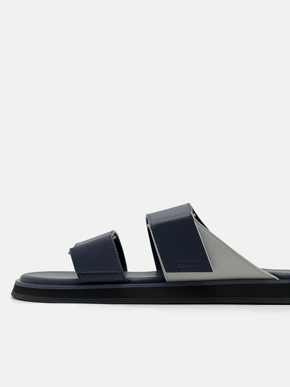 Velcro Slide Sandals, Navy