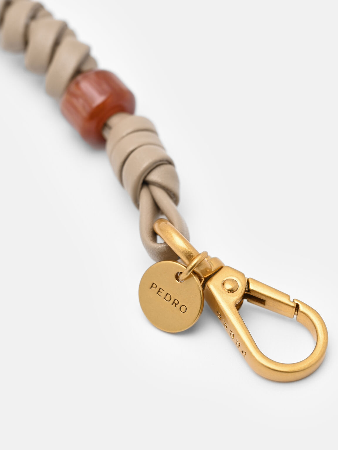 Beaded Bag Strap, Sand