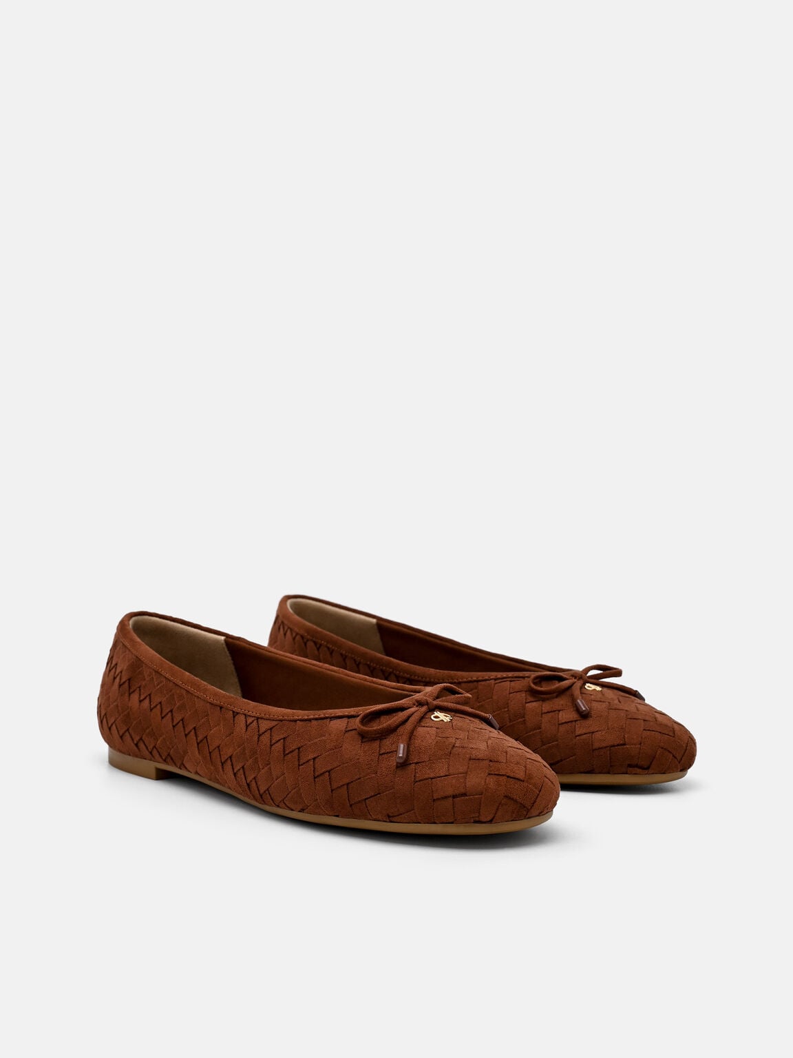 Anna Ballerina Flats, Mahogany