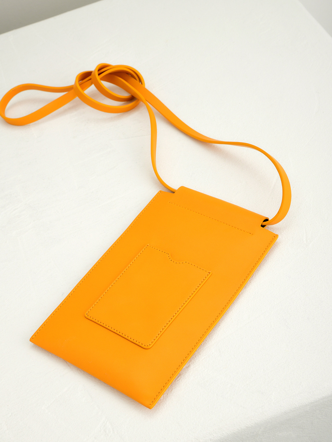 Phone Pouch with Lanyard, Yellow