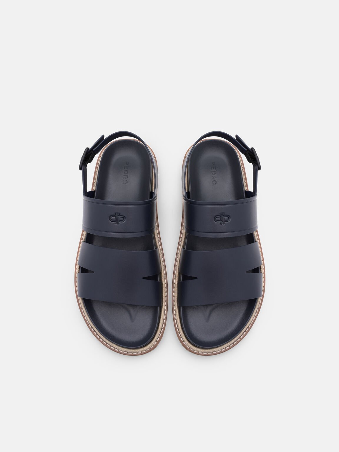 Cutler Backstrap Sandals, Navy
