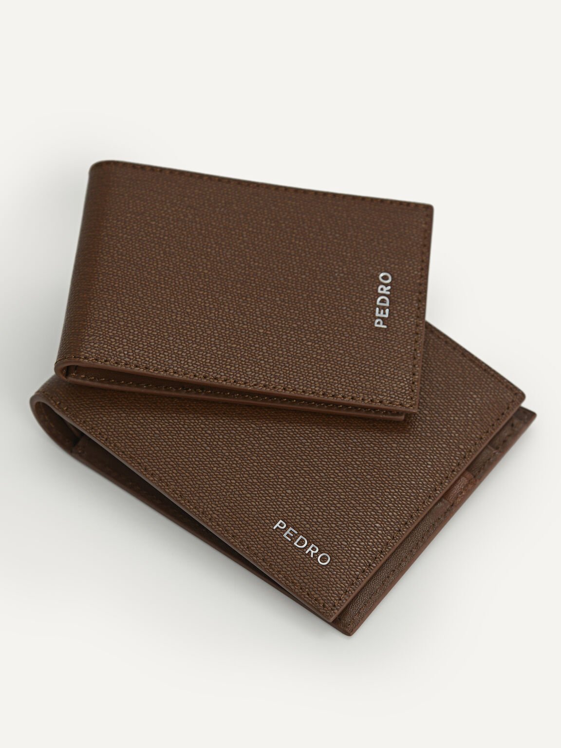 Full-Grain Leather Wallet with Insert, Dark Brown