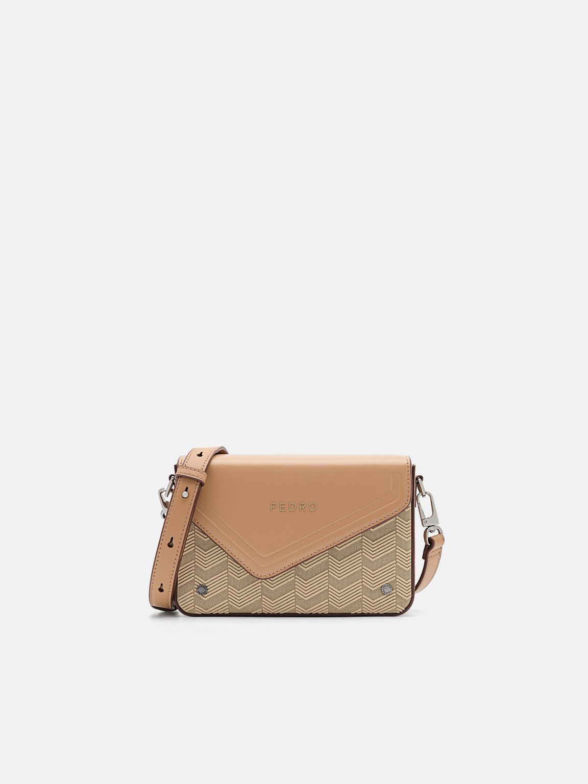 Taper Canvas Boxy Sling Bag, Sand