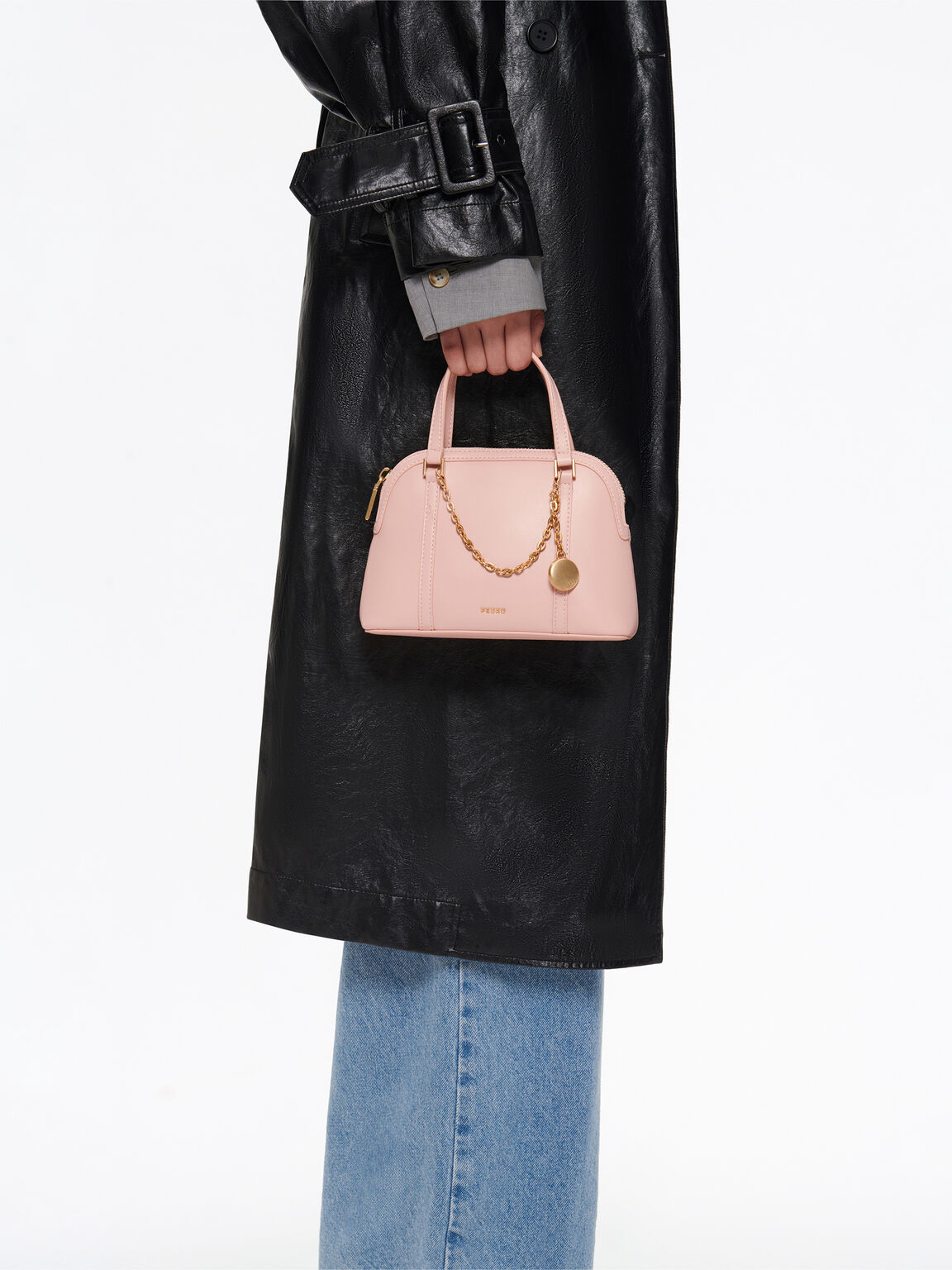Lucia Mini Handbag, Blush