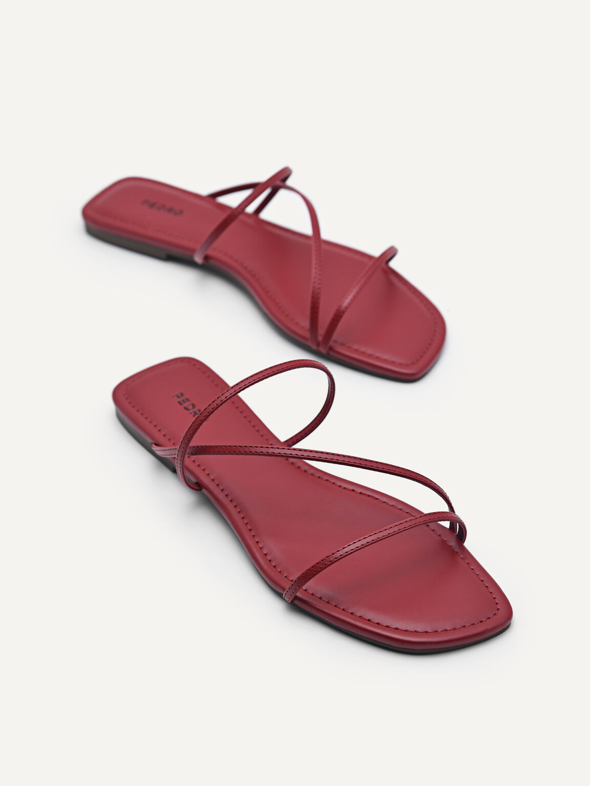 Gwyneth Strappy Sandals, Red