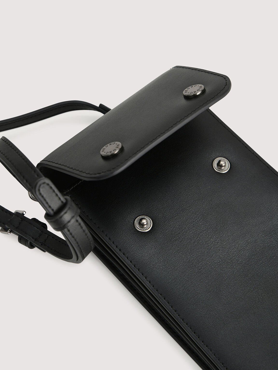 Leather Phone Pouch, Black