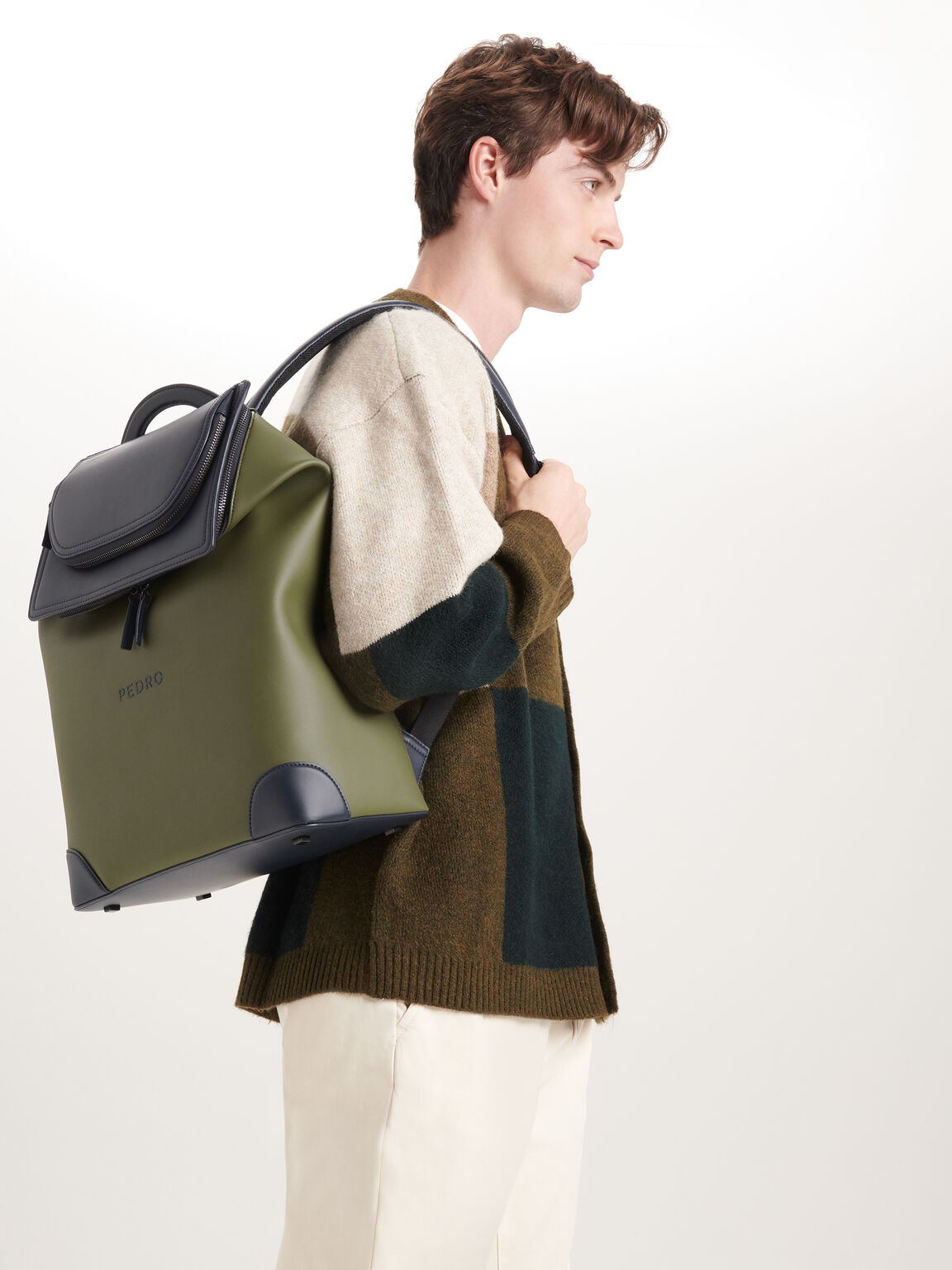 Snap Large Backpack, Military Green
