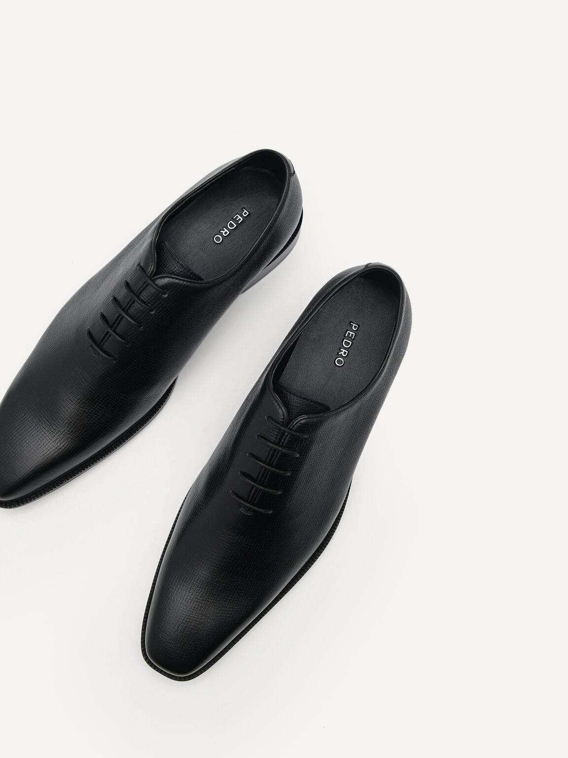 Brando Leather Oxford Shoes, Black