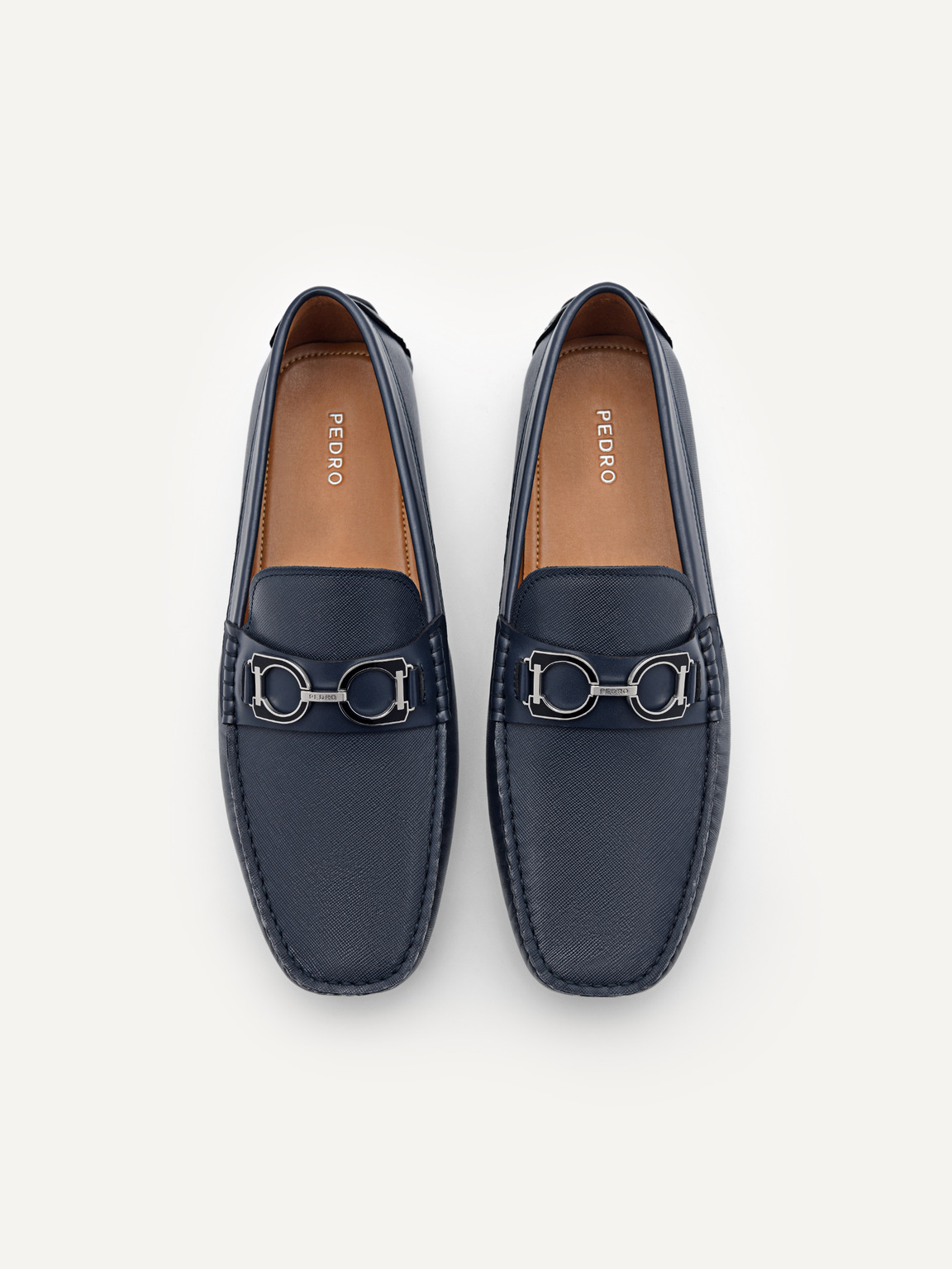 Antonio Leather Driving Shoes, Navy