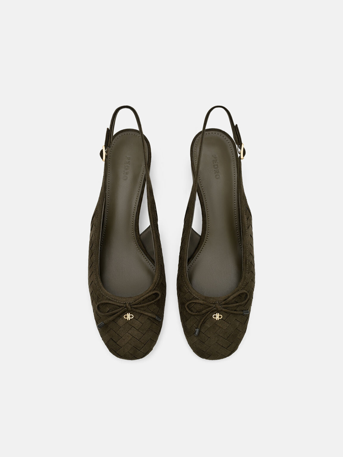 Anna Woven Mary Jane Pumps, Olive