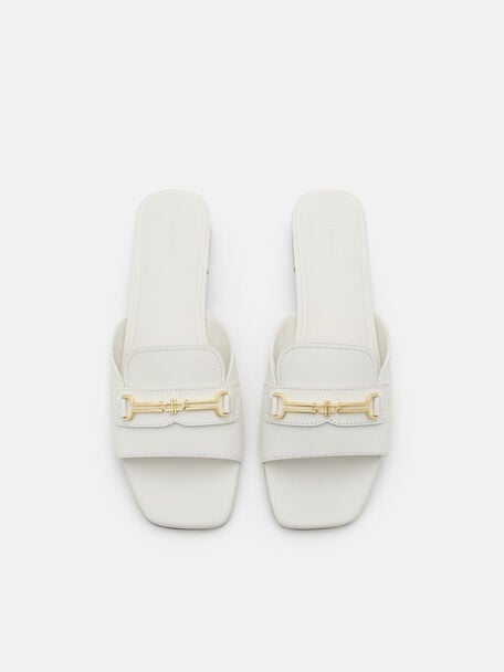 Alistair Leather Sandals, Chalk