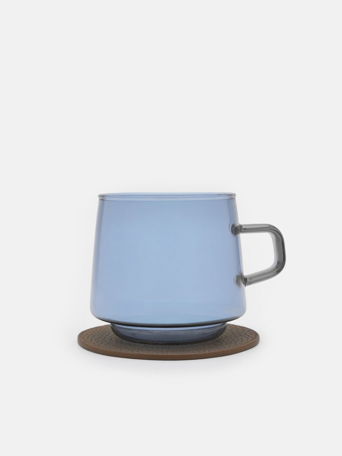 PEDRO Circular Coaster Set, Dark Taupe Tumble