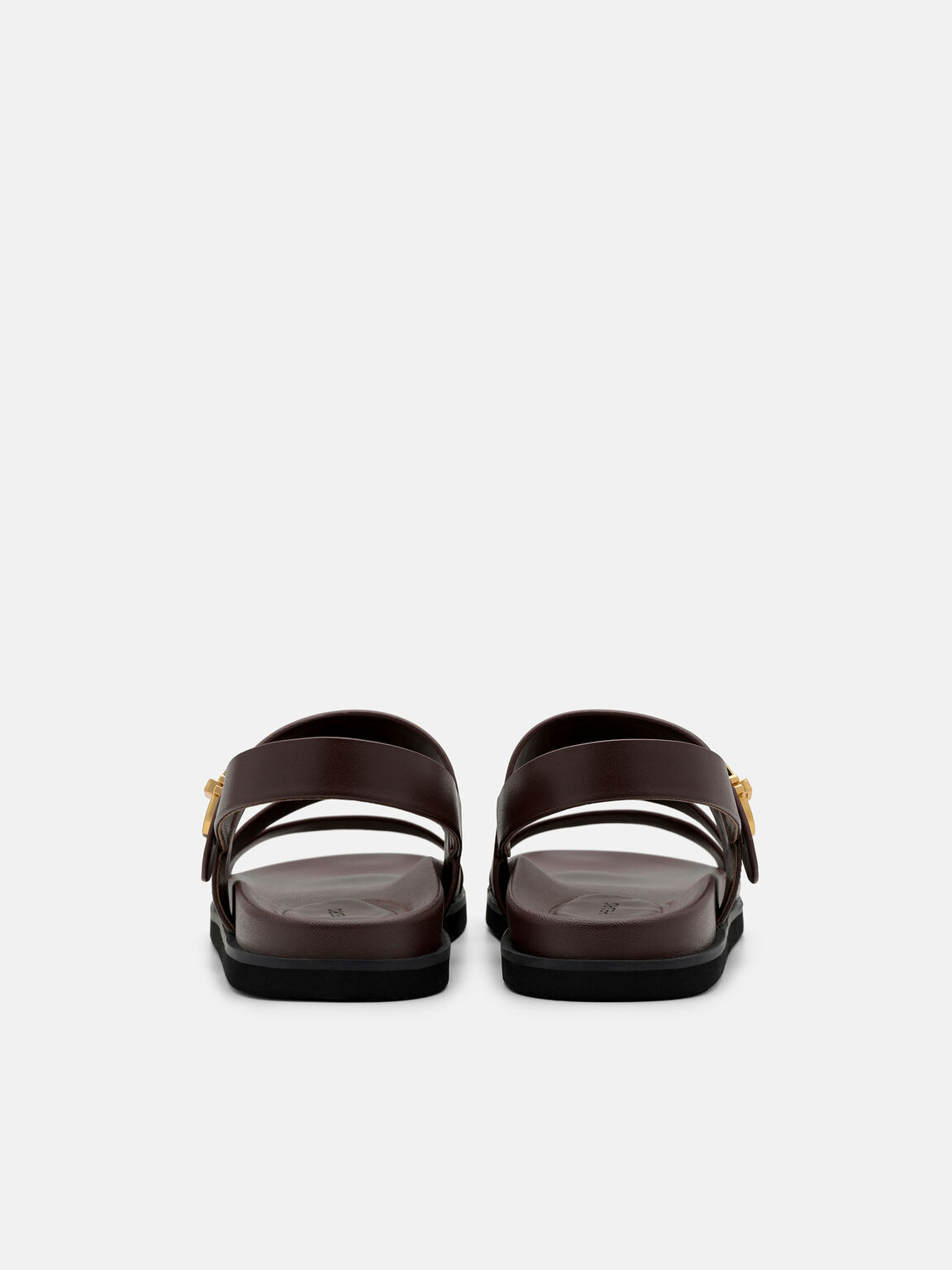 Sienna Leather Slingback Sandals, Dark Brown
