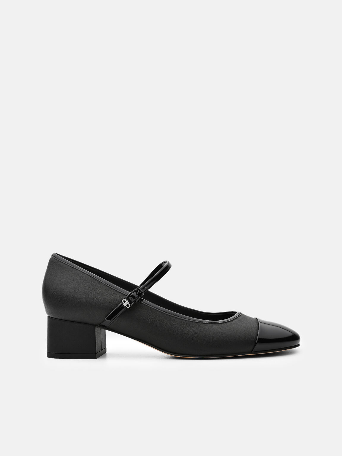 Claude Leather Mary Jane Pumps, Black