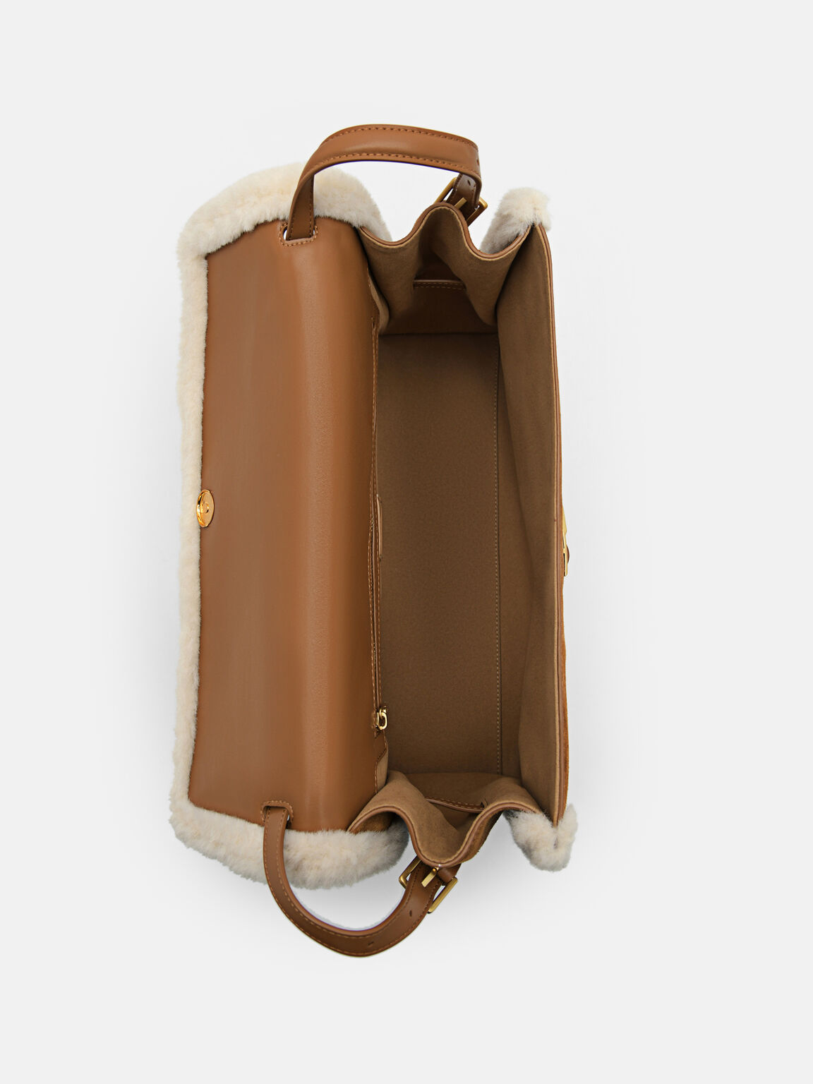 Large Shoulder Bag, Cognac