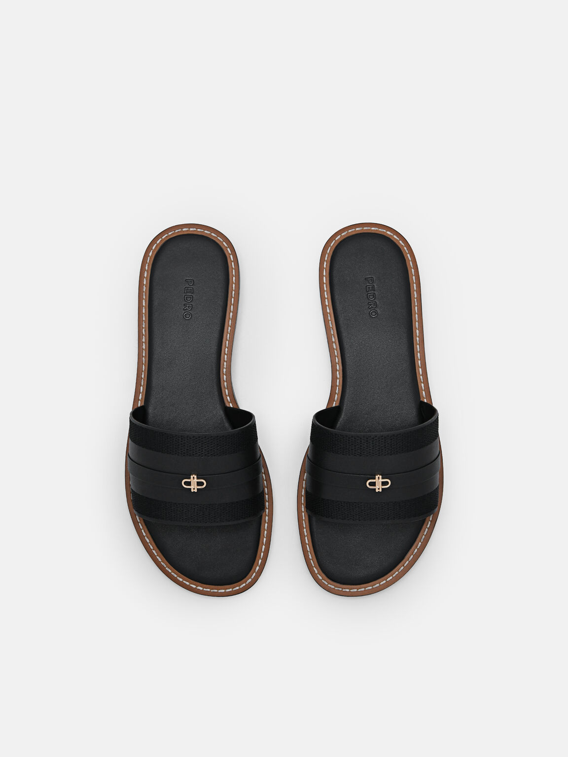 Slide Sandals, Black