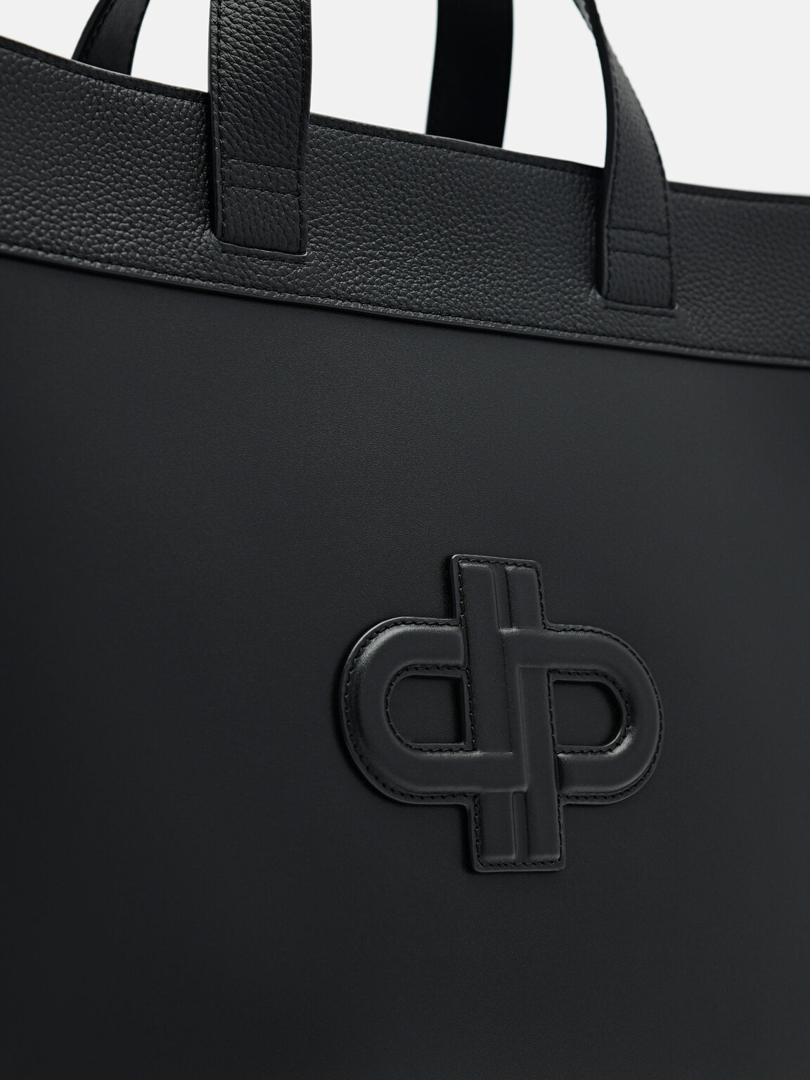 PEDRO Icon Leather Tote Bag, Black