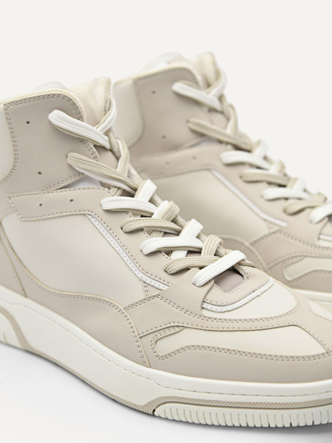 PEDRO Icon EOS High Top Sneakers, Taupe
