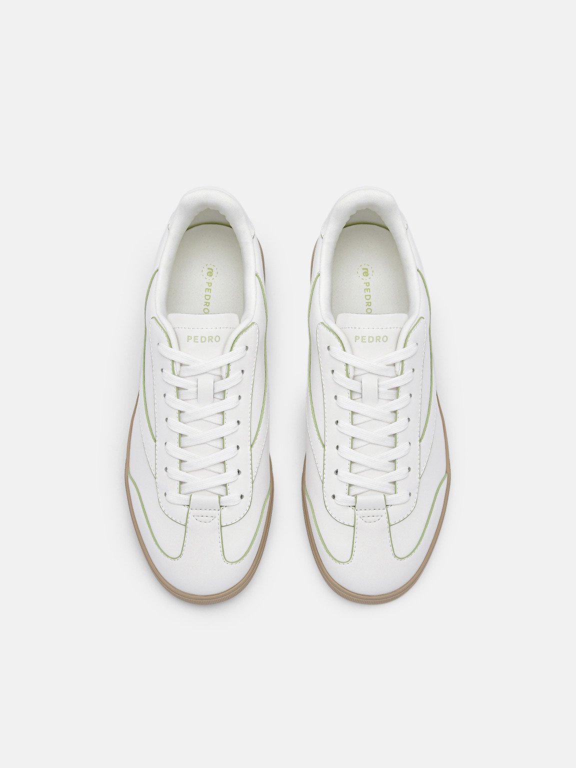 rePEDRO Recycled Leather Sneakers, White