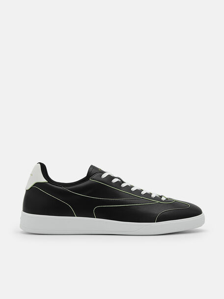 rePEDRO Recycled Leather Sneakers, Black
